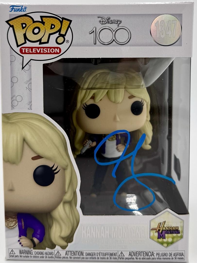 Miley Cyrus Signed Funko Pop #1347 (Hannah Montana) - Beckett COA